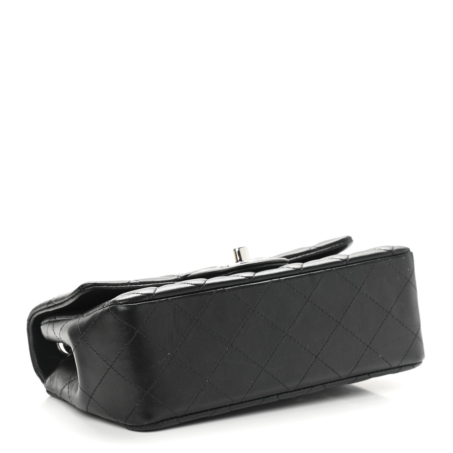 Chanel Lambskin Quilted Mini Rectangular Flap Black 4 of 11