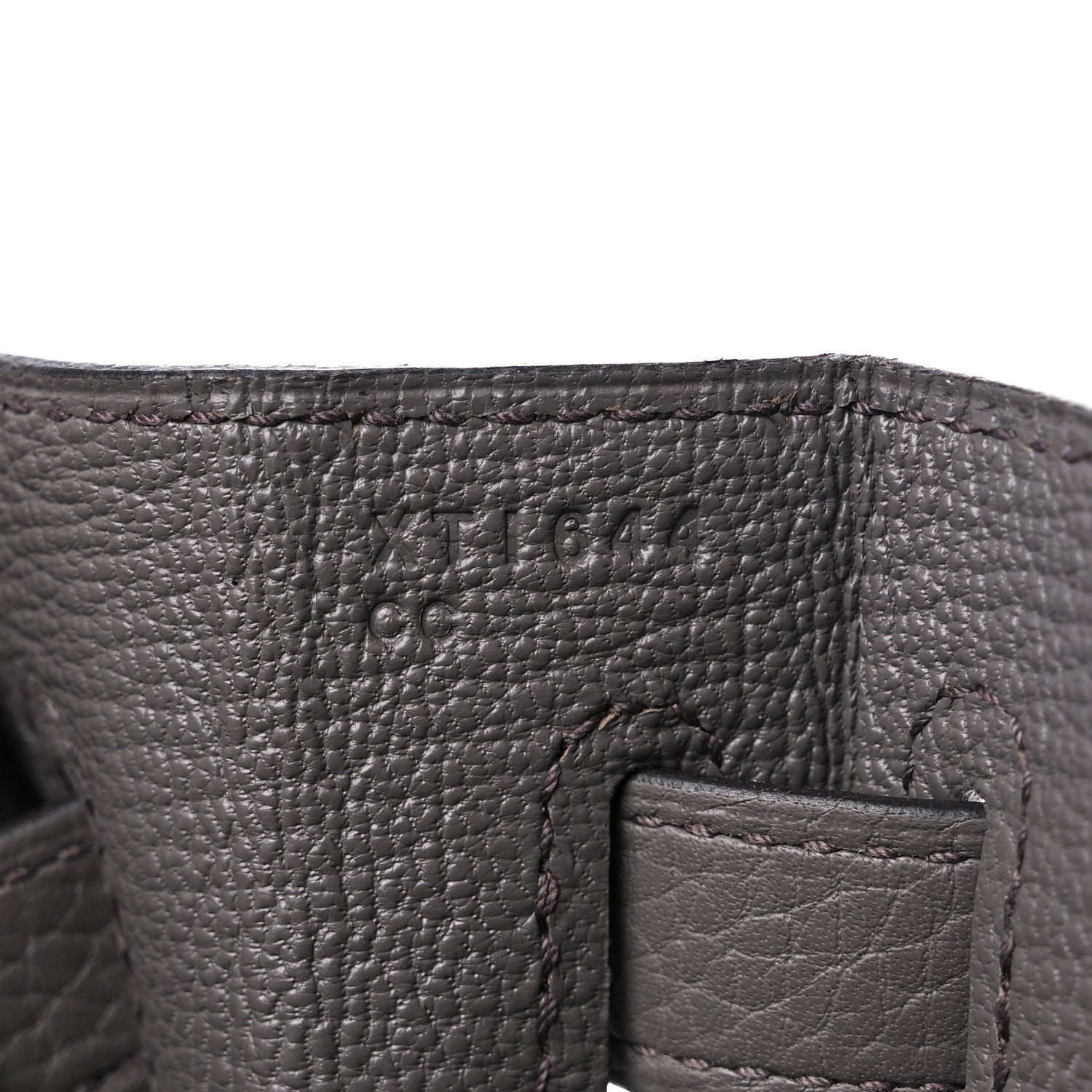 Hermes Taurillon Clemence Kelly Retourne 35 Etain 7 of 12