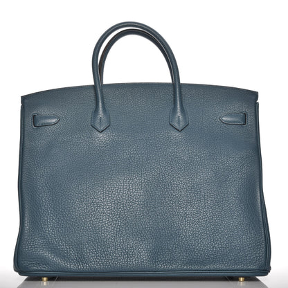 Hermes Fjord Birkin 40 Bleu Tempete 4 of 28