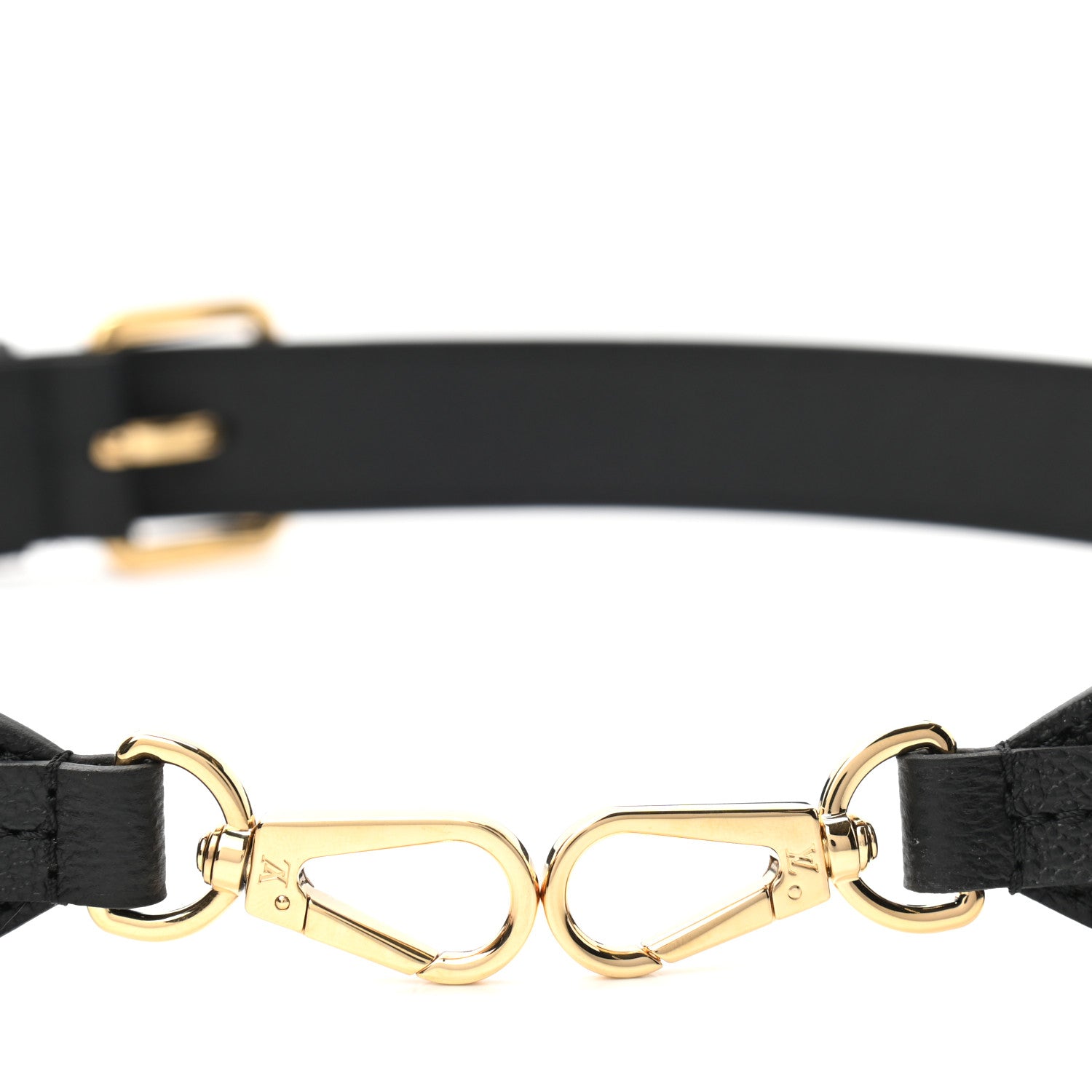 Louis Vuitton Taurillon Adjustable Shoulder Strap Black 4 of 4
