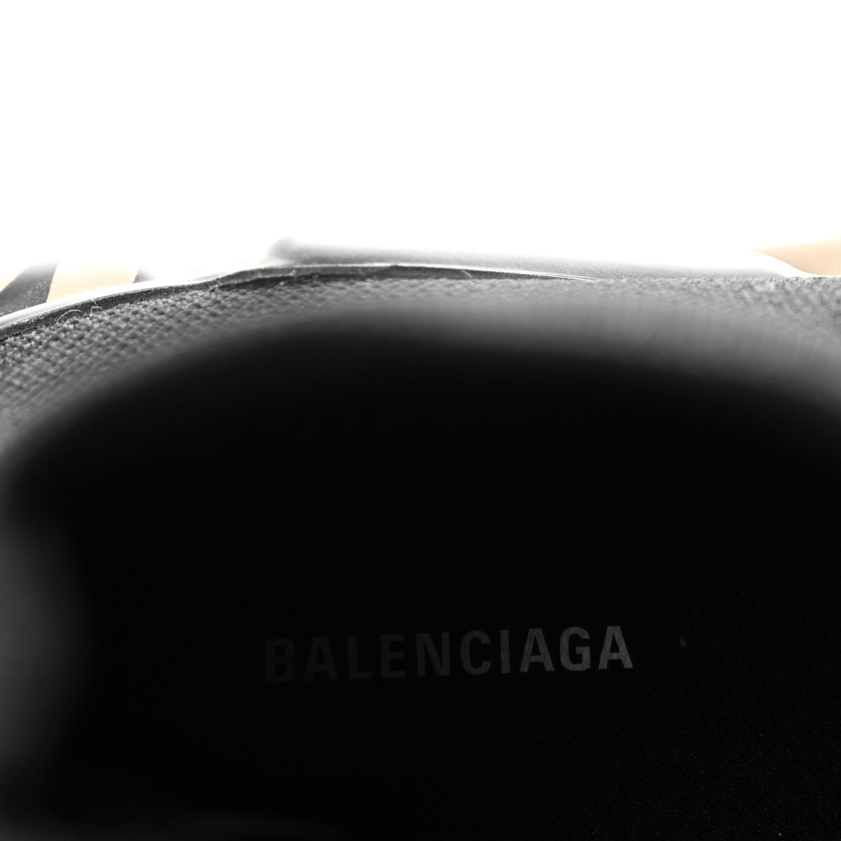 Balenciaga Neoprene Knit Womens Speed Graffiti Sneakers 37 Black Beige 7 of 8