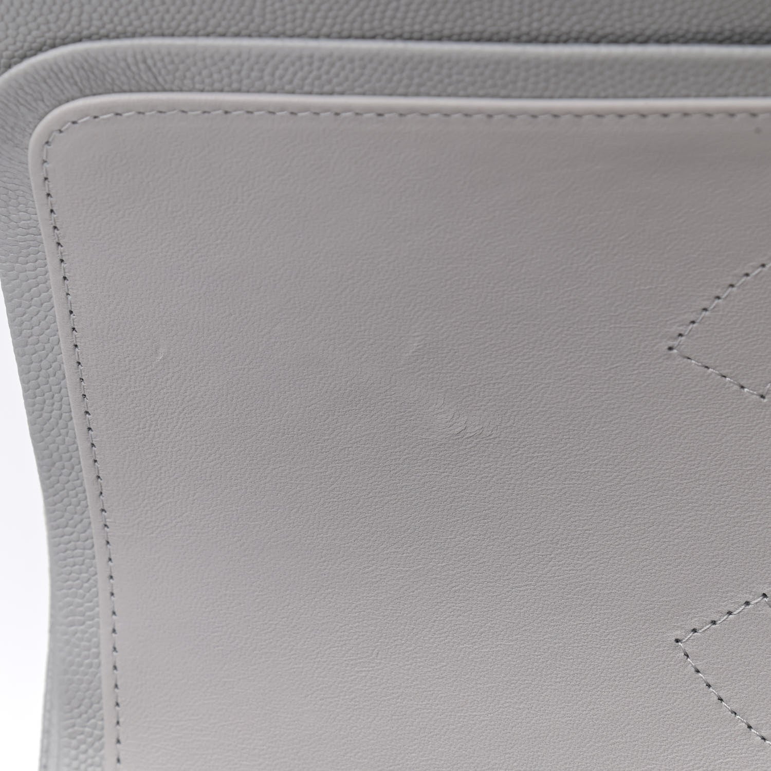 Chanel Caviar Quilted Jumbo Double Flap Grey 9 of 10