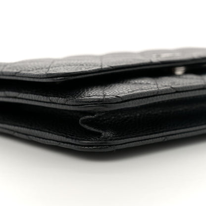 Chanel Caviar Quilted Wallet On Chain WOC Black 9 of 10