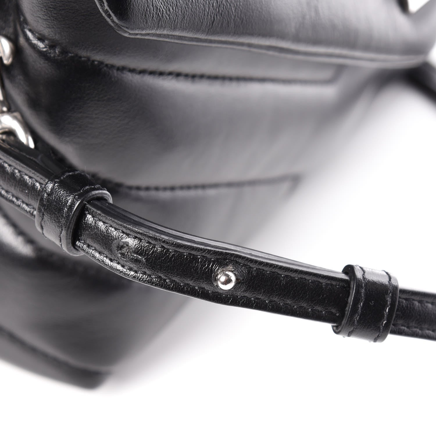 Saint Laurent Calfskin Y Quilted Monogram Toy Loulou Crossbody Bag Black 11 of 12