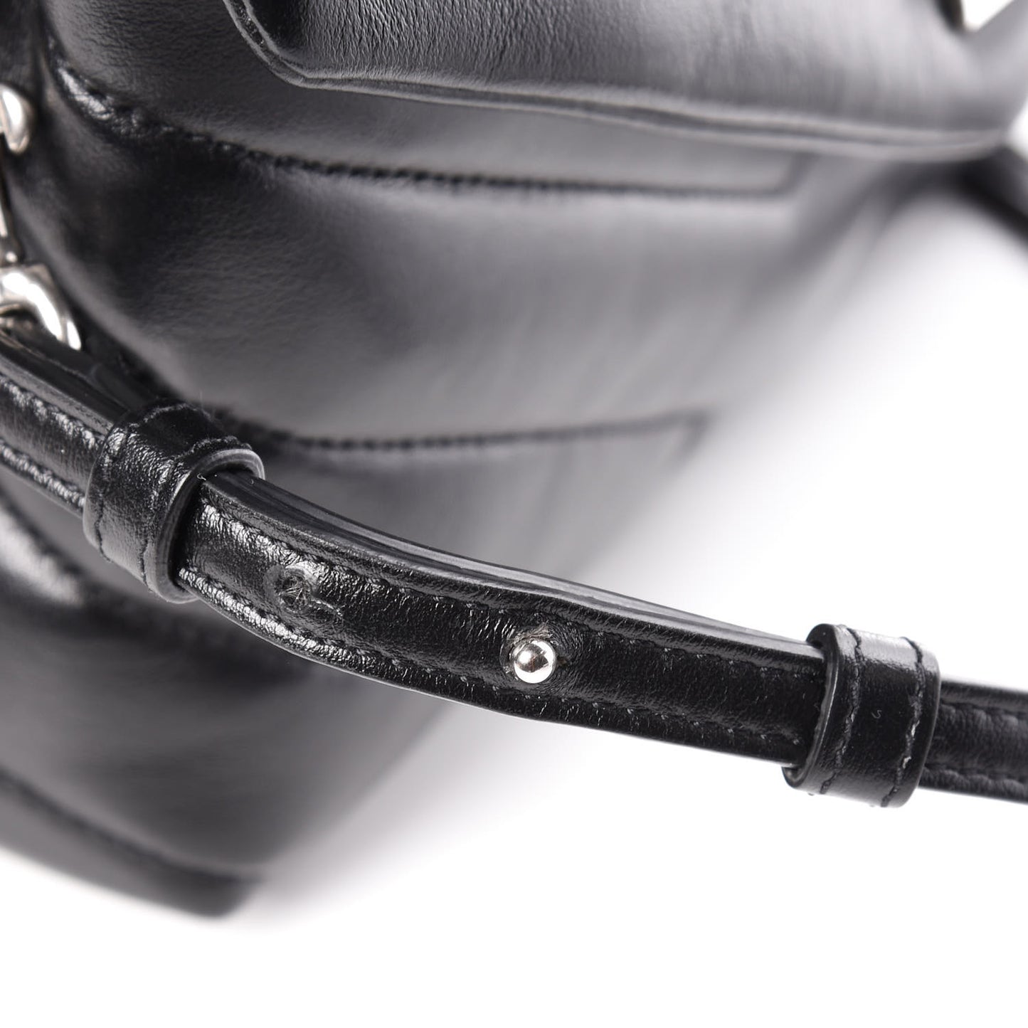 Calfskin Y Quilted Monogram Toy Loulou Crossbody Bag Black