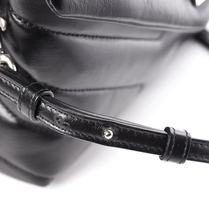 Saint Laurent Calfskin Y Quilted Monogram Toy Loulou Crossbody Bag Black 11 of 12