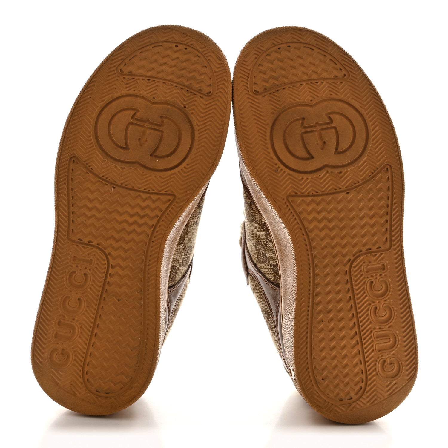 Gucci Calfskin GG Monogram Womens Platform 55mm Sneakers 37.5