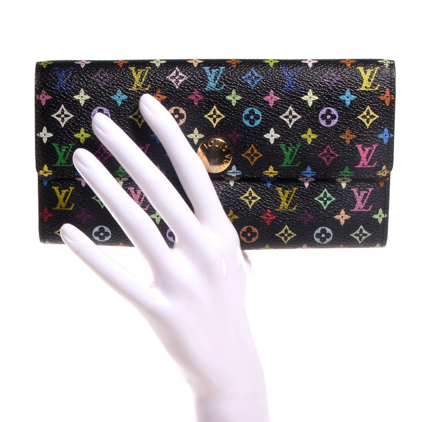 Monogram Multicolor Sarah Wallet Black