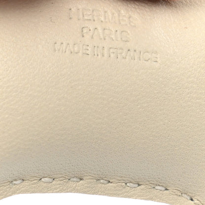 Hermes Milo Lambskin Grigri Rodeo Horse Bag Charm PM Craie Sesame Cornaline 3 of 5