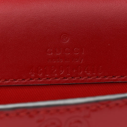 Gucci Guccissima Mini Cherry Chain Bag Hibiscus Red 6 of 8