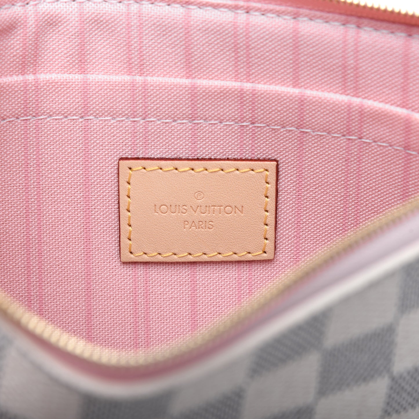 Damier Azur Neverfull MM GM Pochette Rose Ballerine