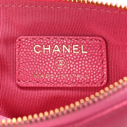 Chanel Caviar Quilted Small Cosmetic Case Pink 6 of 10