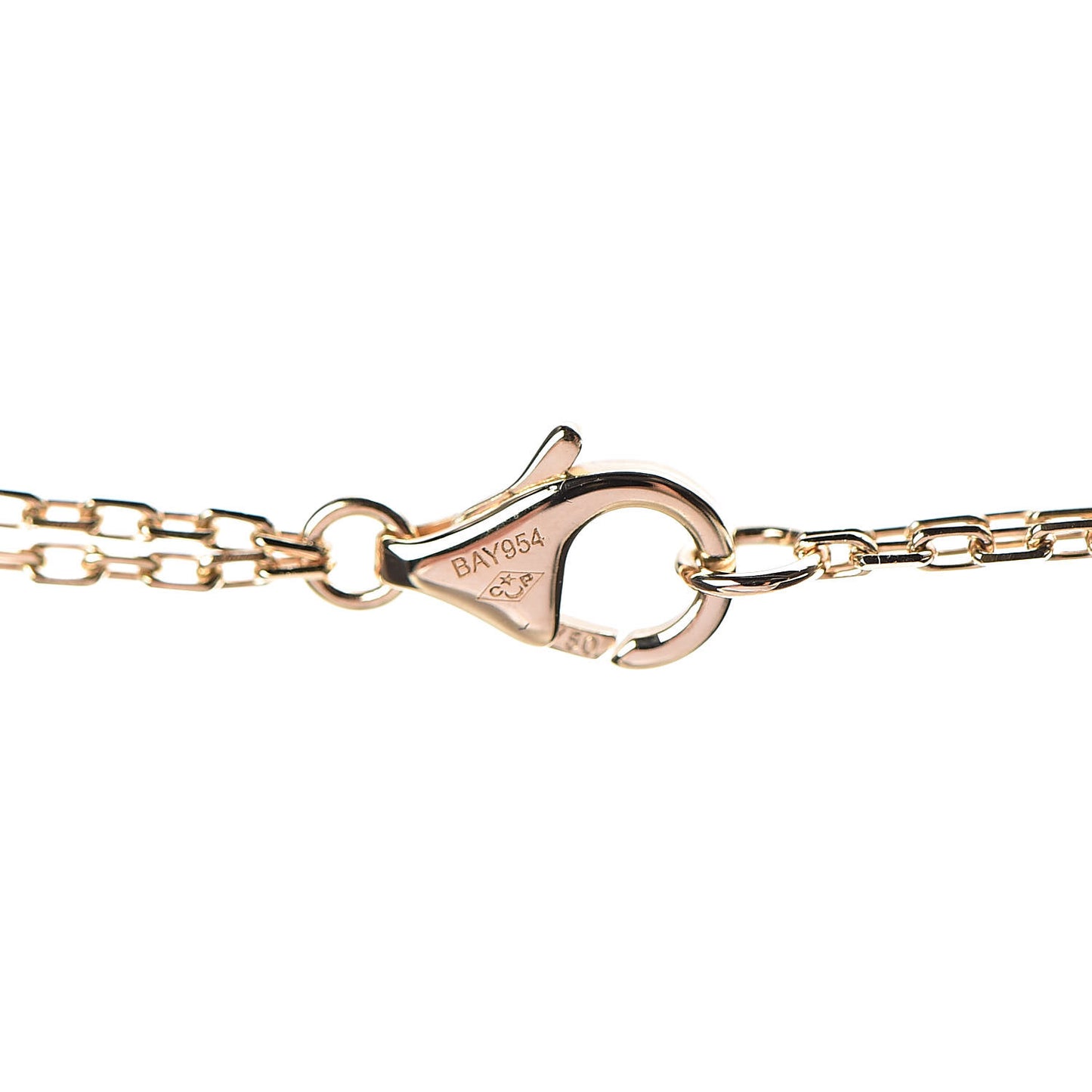 18K Yellow Gold 2 Diamond LOVE Necklace