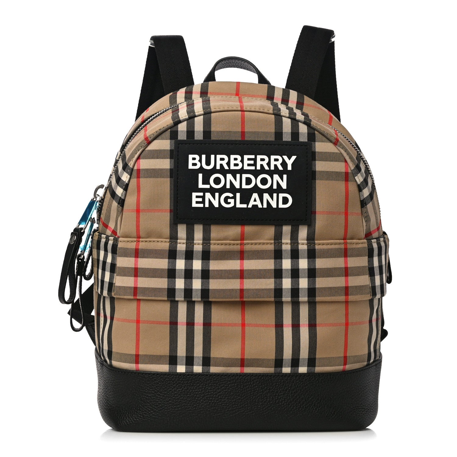Burberry House Check Canvas Calfskin Small Nico Backpack Archive Beige 1 of 9