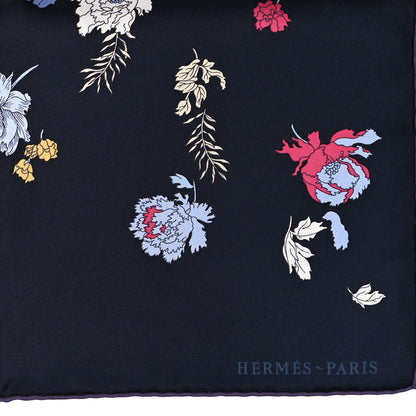 Hermes Silk Robe Legere Scarf 90 Marine Parme Rose 2 of 6