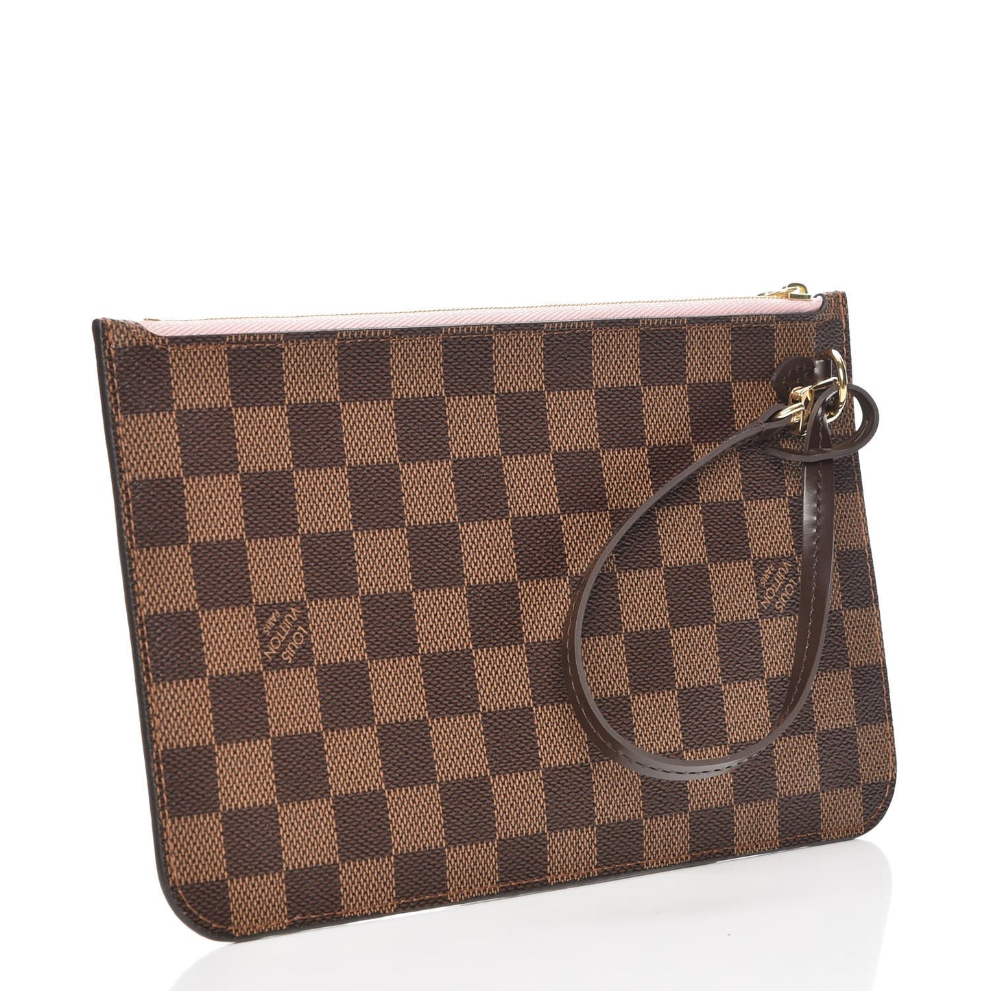 Damier Ebene Neverfull MM GM Pochette Rose Ballerine