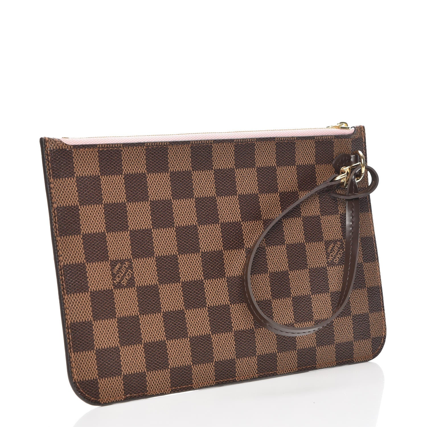Louis Vuitton Damier Ebene Neverfull MM GM Pochette Rose Ballerine 3 of 8