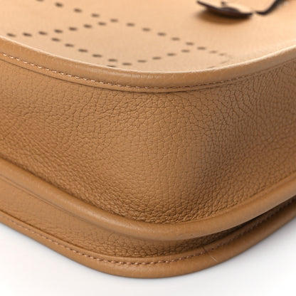 Hermes Taurillon Clemence Evelyne III PM Biscuit 9 of 10