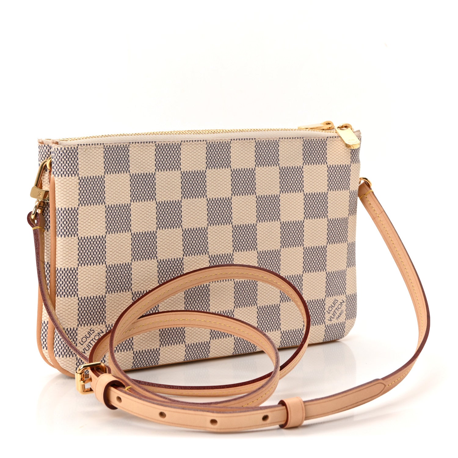 Louis Vuitton Damier Azur Double Zip Pochette 1811731 – FASHIONPHILE