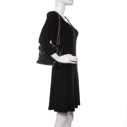 Saint Laurent Calfskin Y Quilted Monogram Small Loulou Chain Satchel Black 2 of 11
