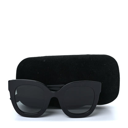 Gucci Acetate Crystal Star Round Frame Sunglasses GG0208S Black 8 of 8