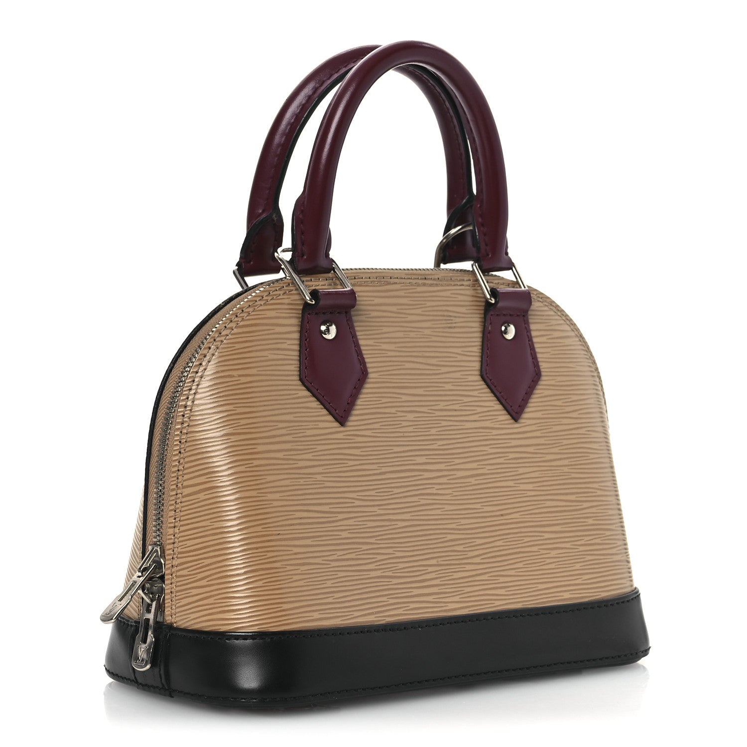Louis Vuitton Epi Tri-Color Alma BB Vanilla Fuchsia Black 3 of 15