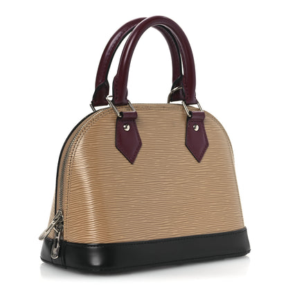 Louis Vuitton Epi Tri-Color Alma BB Vanilla Fuchsia Black 3 of 15