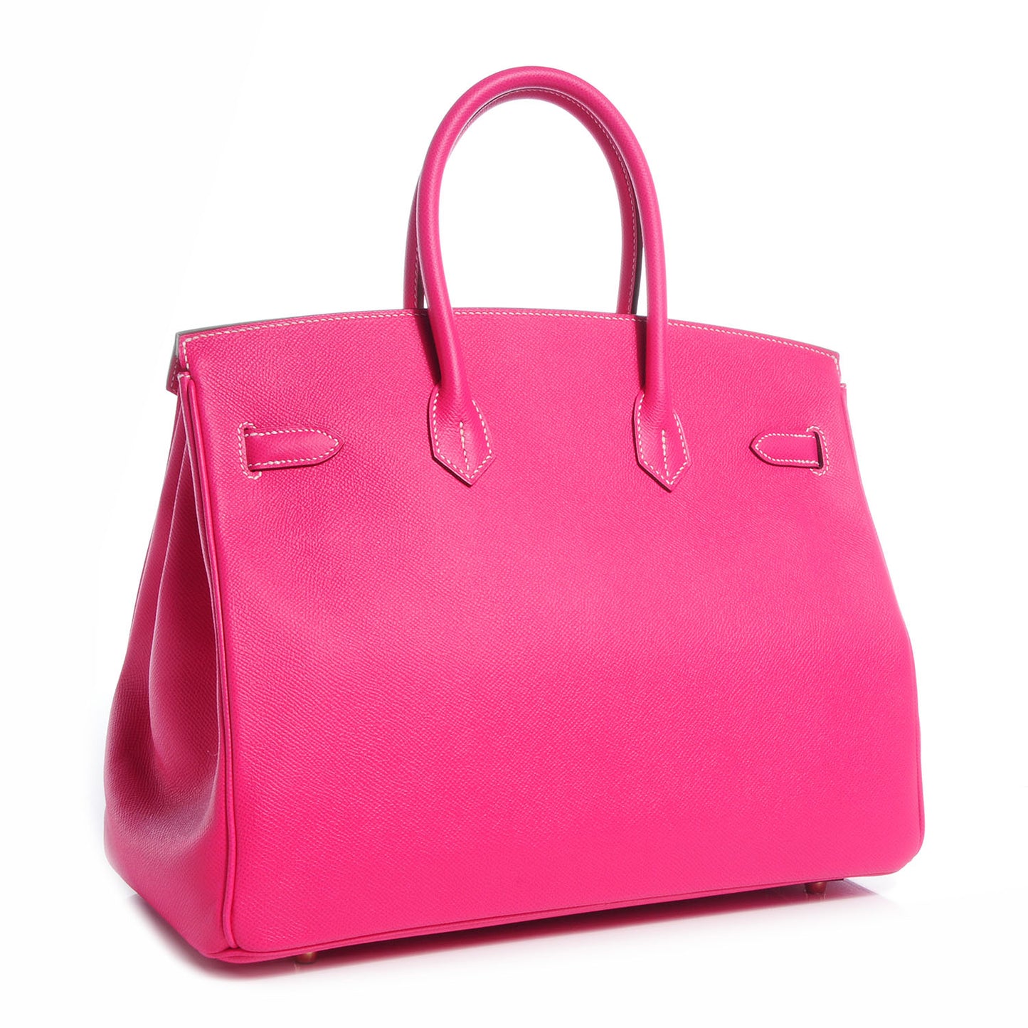 Epsom Bi-Color Horseshoe Candy Birkin 35 Rose Tyrien and Vert Anis