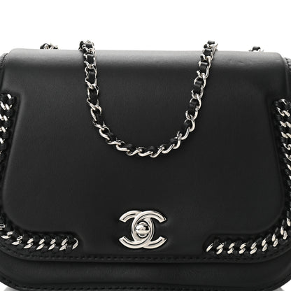 Chanel Calfskin Braided Small Chic Flap Black 7 of 9