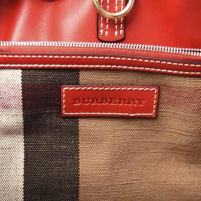 Burberry Canvas Mega Check Medium Maidstone Cadmium Red 8 of 9