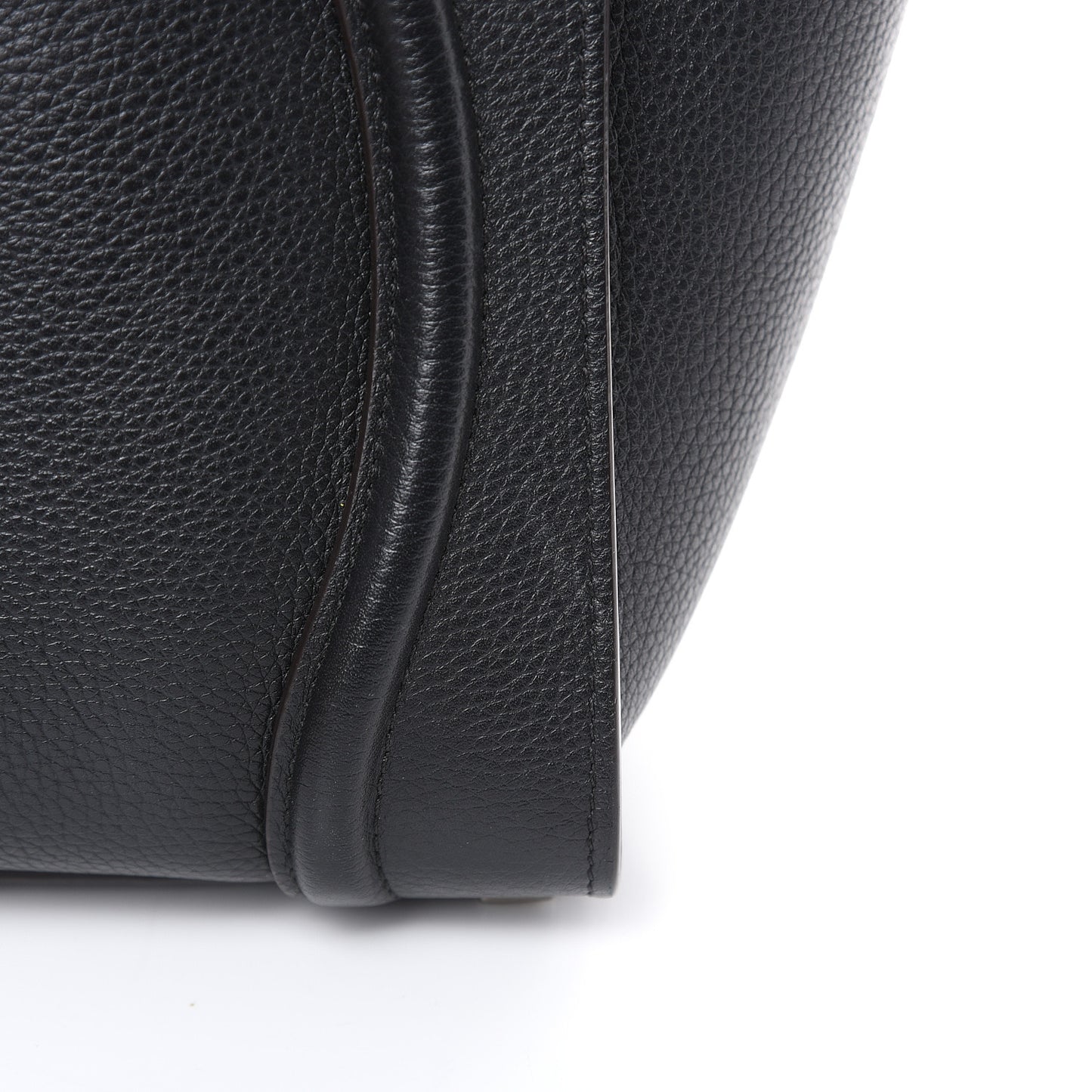 Drummed Calfskin Micro Luggage Black