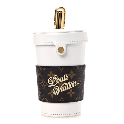 Louis Vuitton Calfskin Monogram LV Cup Bag Charm White 1 of 7