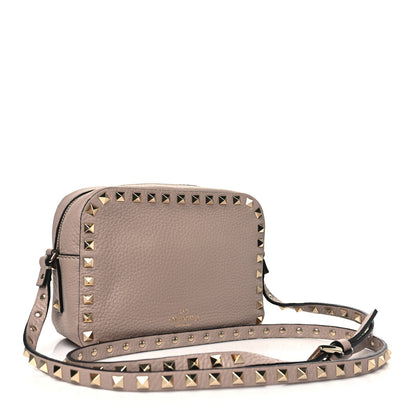 Valentino Garavani Calfskin Rockstud Camera Crossbody Bag Poudre 3 of 9