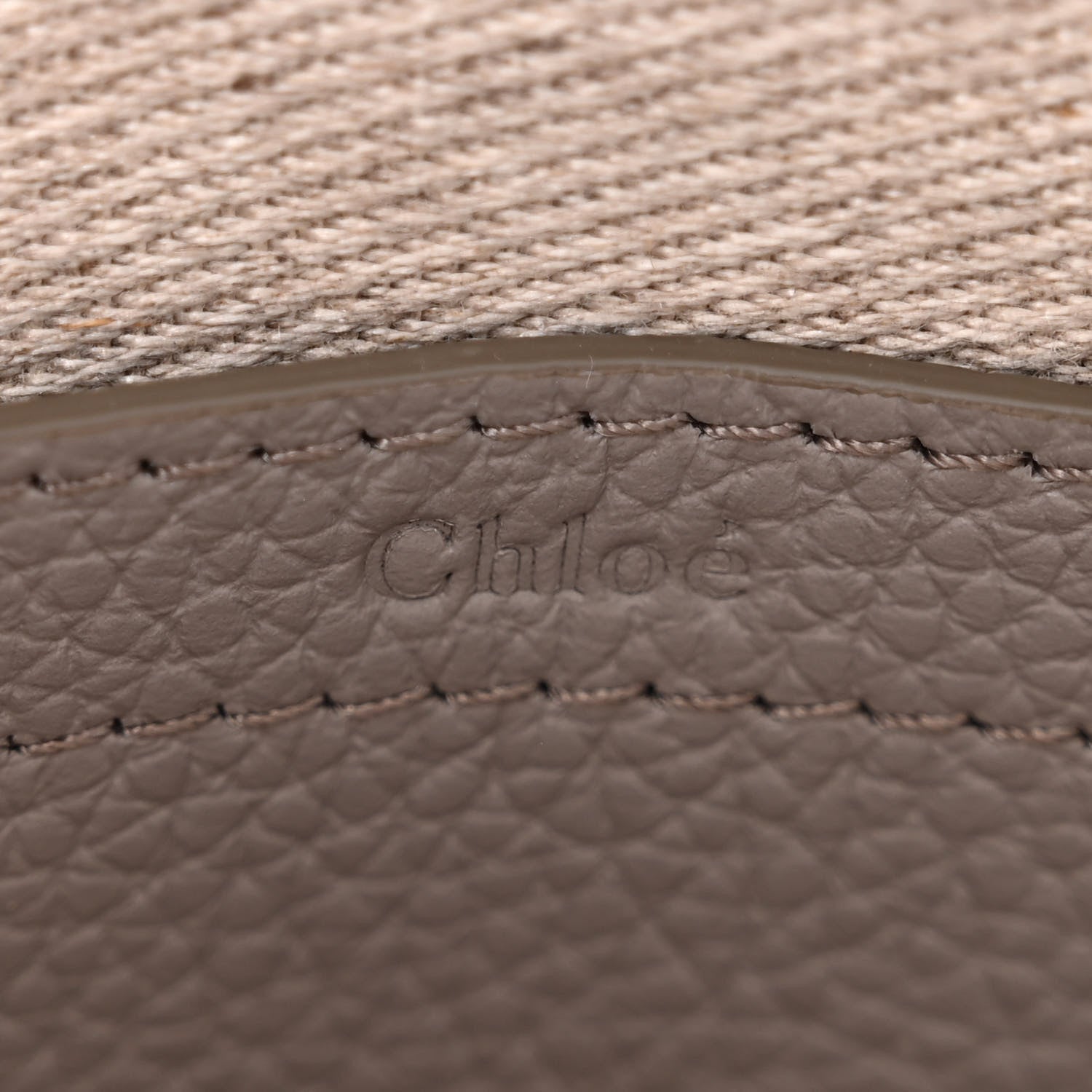 Chloe Grained Calfskin Small Marcie Saddle Bag Cashmere Grey 6 of 11