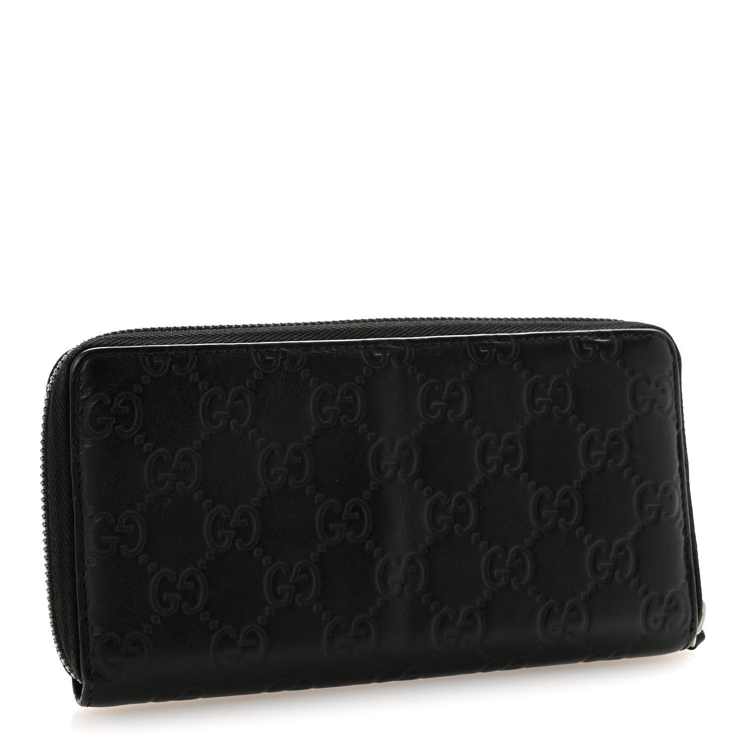 Gucci Guccissima Signature Microguccissima Bree Zip Around Wallet Black 3 of 11
