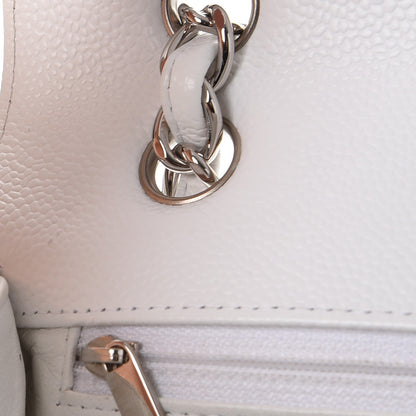 Chanel Caviar Maxi Single Flap White 13 of 13