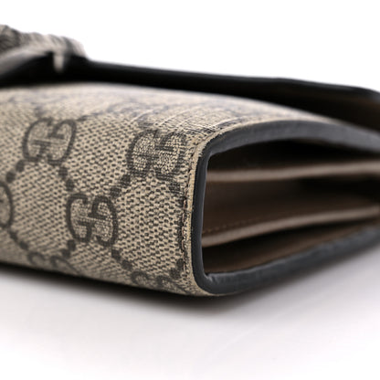 Gucci GG Supreme Monogram Mini Dionysus Chain Wallet Beige Taupe 9 of 14