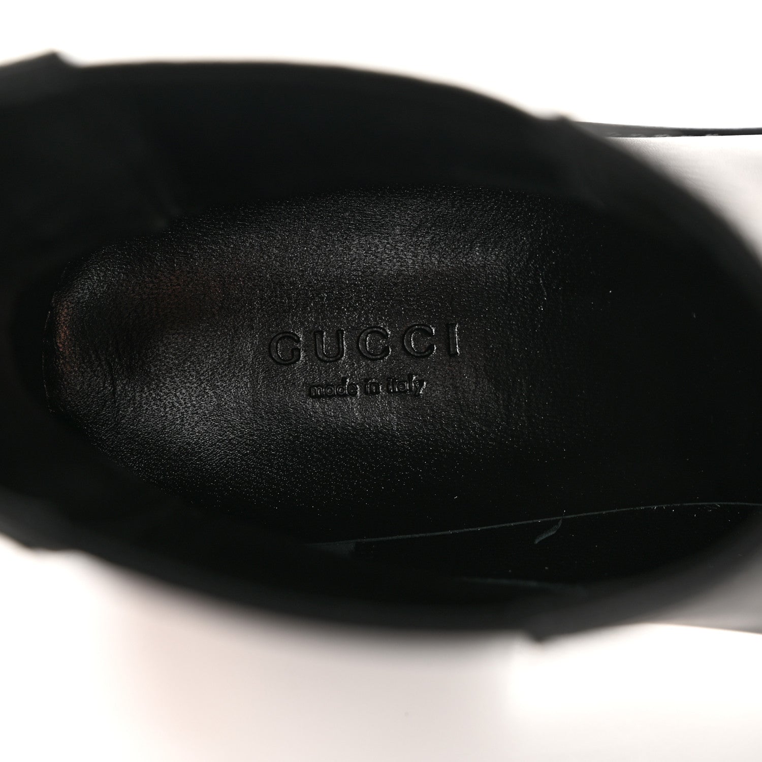 Gucci Flores Calfskin Horsebit Chain Ankle Boots 40.5 Black 7 of 11