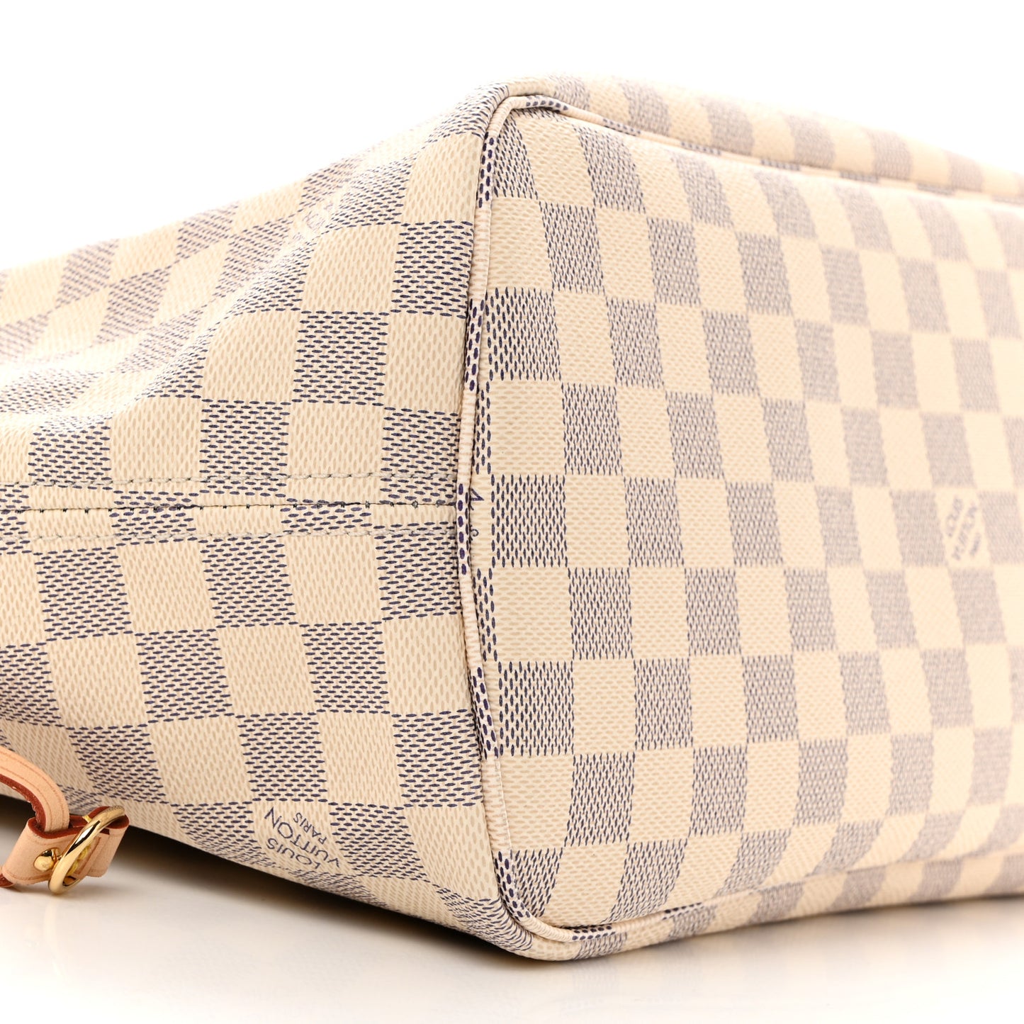 LOUIS VUITTON Damier Azur Neo Neverfull MM Rose Ballerine