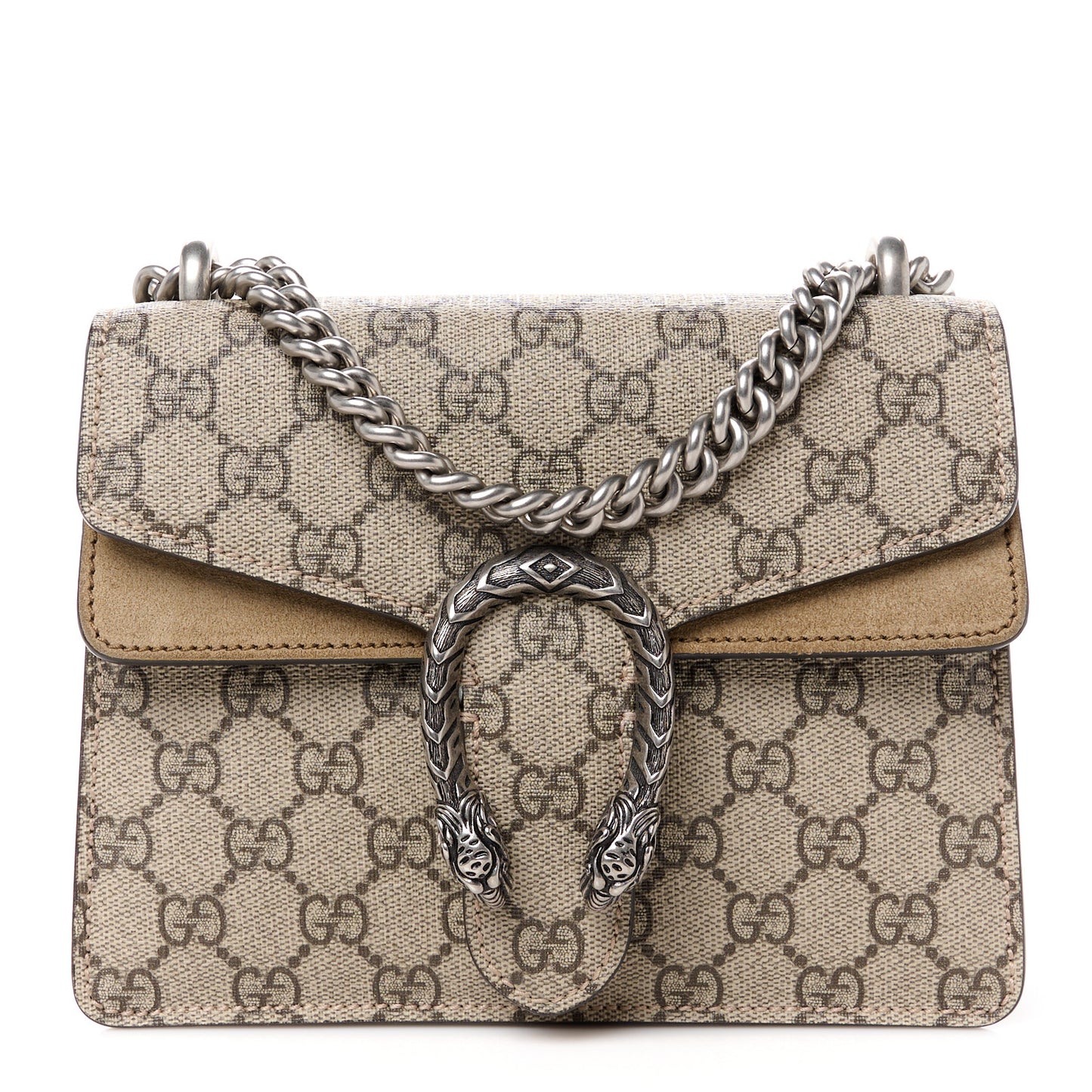 GG Supreme Monogram Mini Dionysus Shoulder Bag Taupe