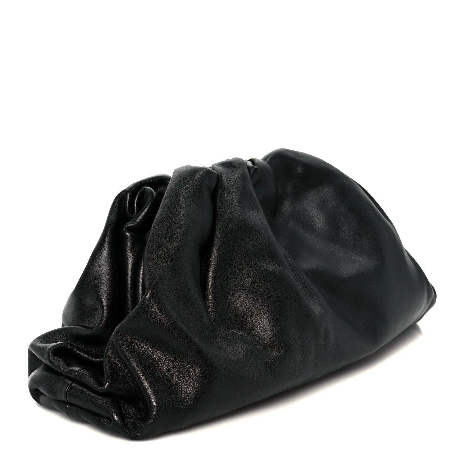 Bottega Veneta Smooth Butter Calf The Pouch Oversized Clutch Black 3 of 11