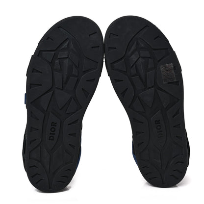 Christian Dior Technical Fabric Oblique Mens Atlas Sandals 44 Black Blue 5 of 8