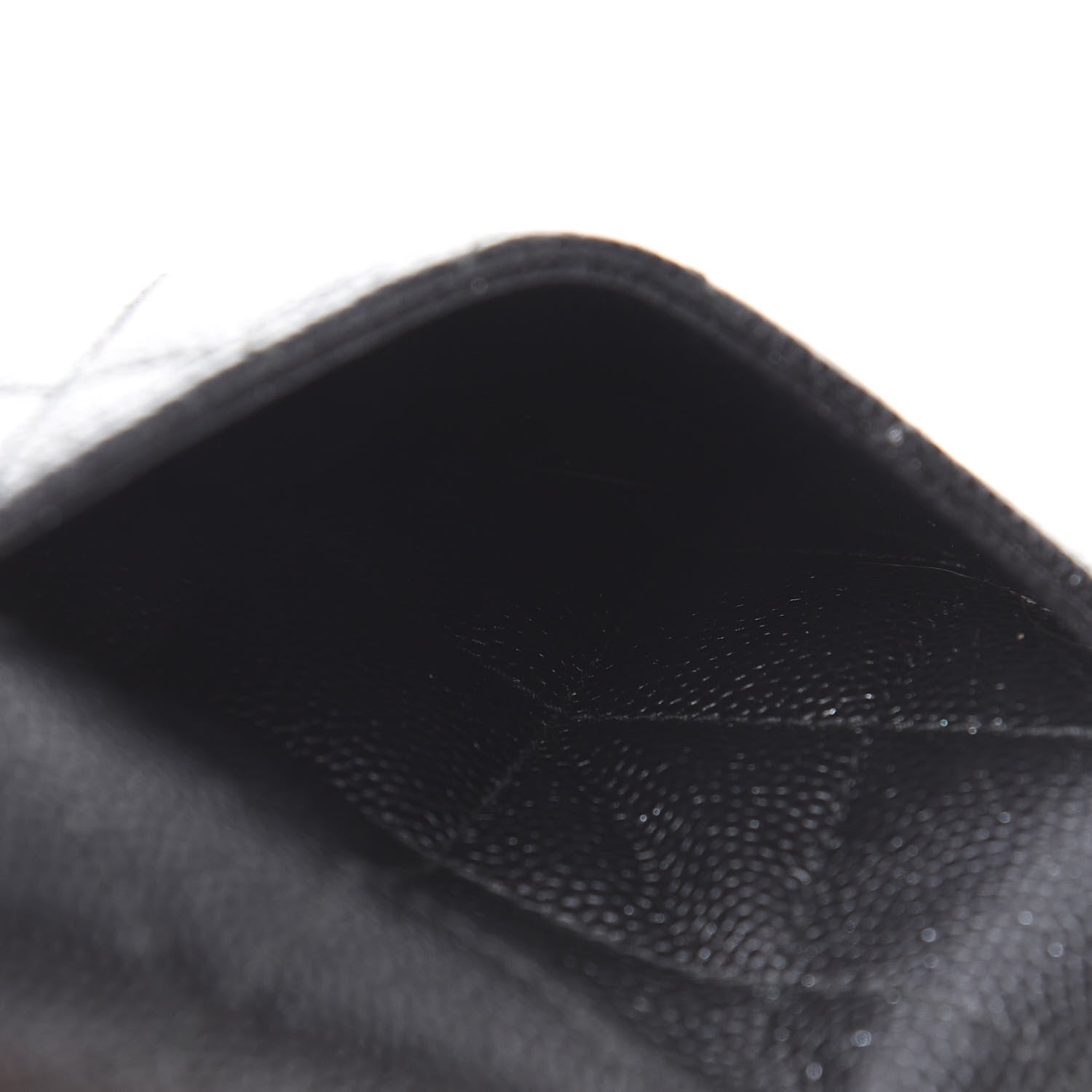 Chanel Iridescent Caviar Quilted Flap Card Holder Wallet Black 9 of 10