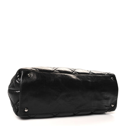 Chanel Lambskin Quilted In Out Flap Tote Black 4 of 12