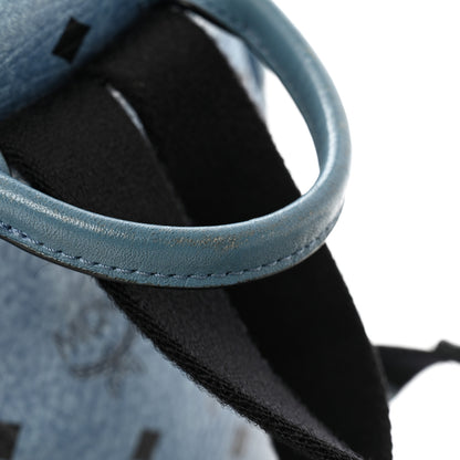 MCM Visetos Side Stud Mini Stark Bebe Boo Backpack Blue 11 of 12