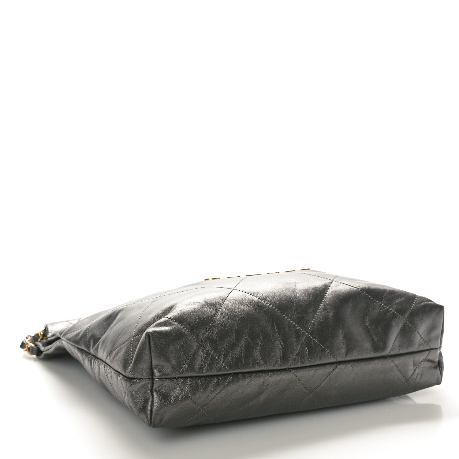 Chanel Metallic Calfskin Quilted Small Chanel 22 Ruthenium 5 of 11