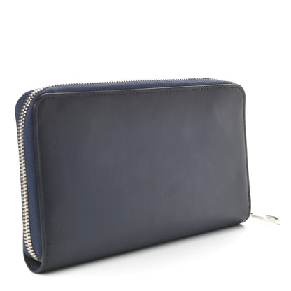 Louis Vuitton Cuir Ombre Zippy Organizer Wallet Navy 3 of 6
