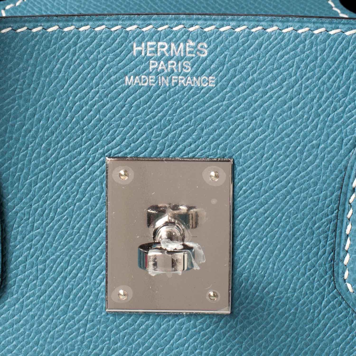 Hermes Epsom Birkin 35 Blue Jean 8 of 11