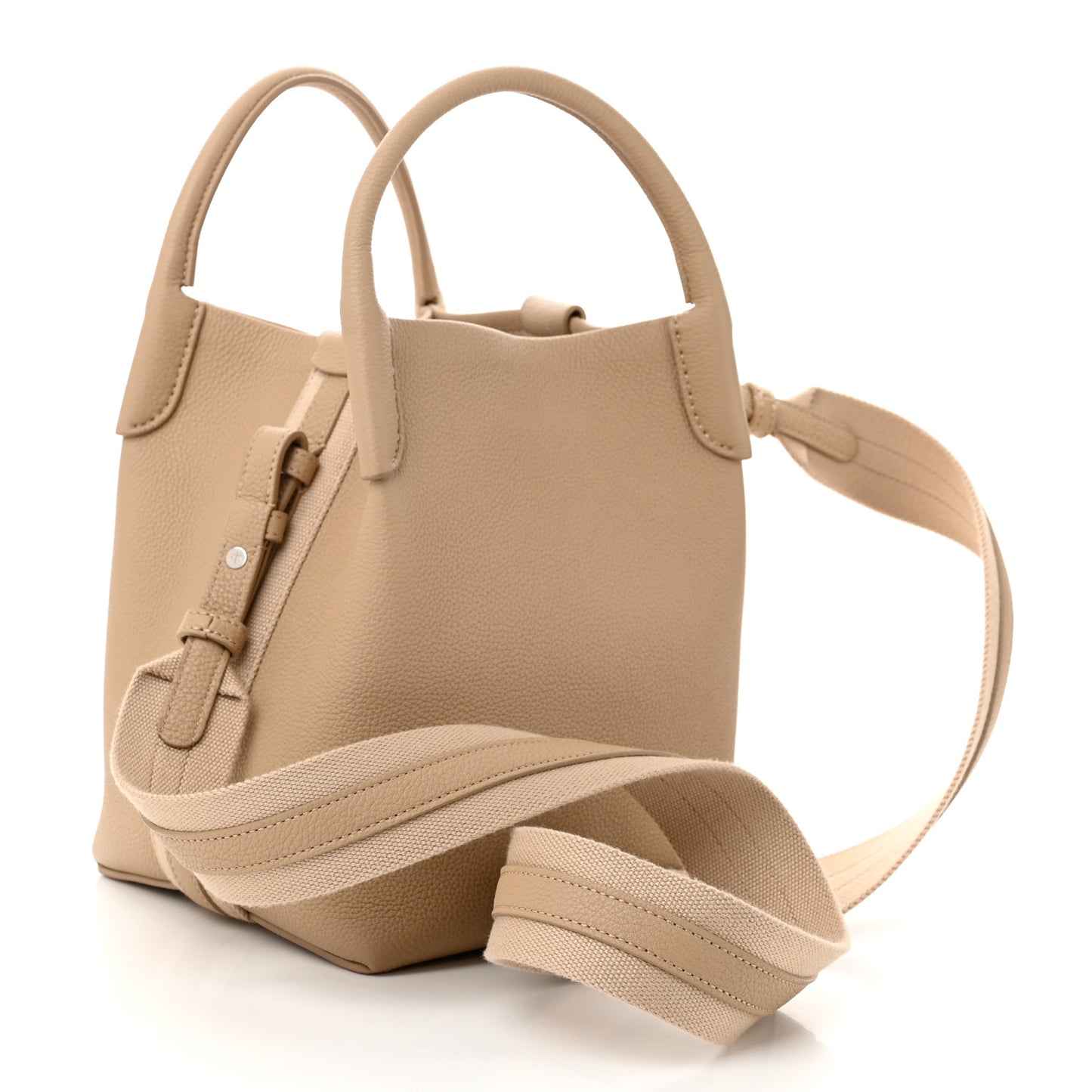 Grained Calfskin Micro Bale Bag Light Mastic