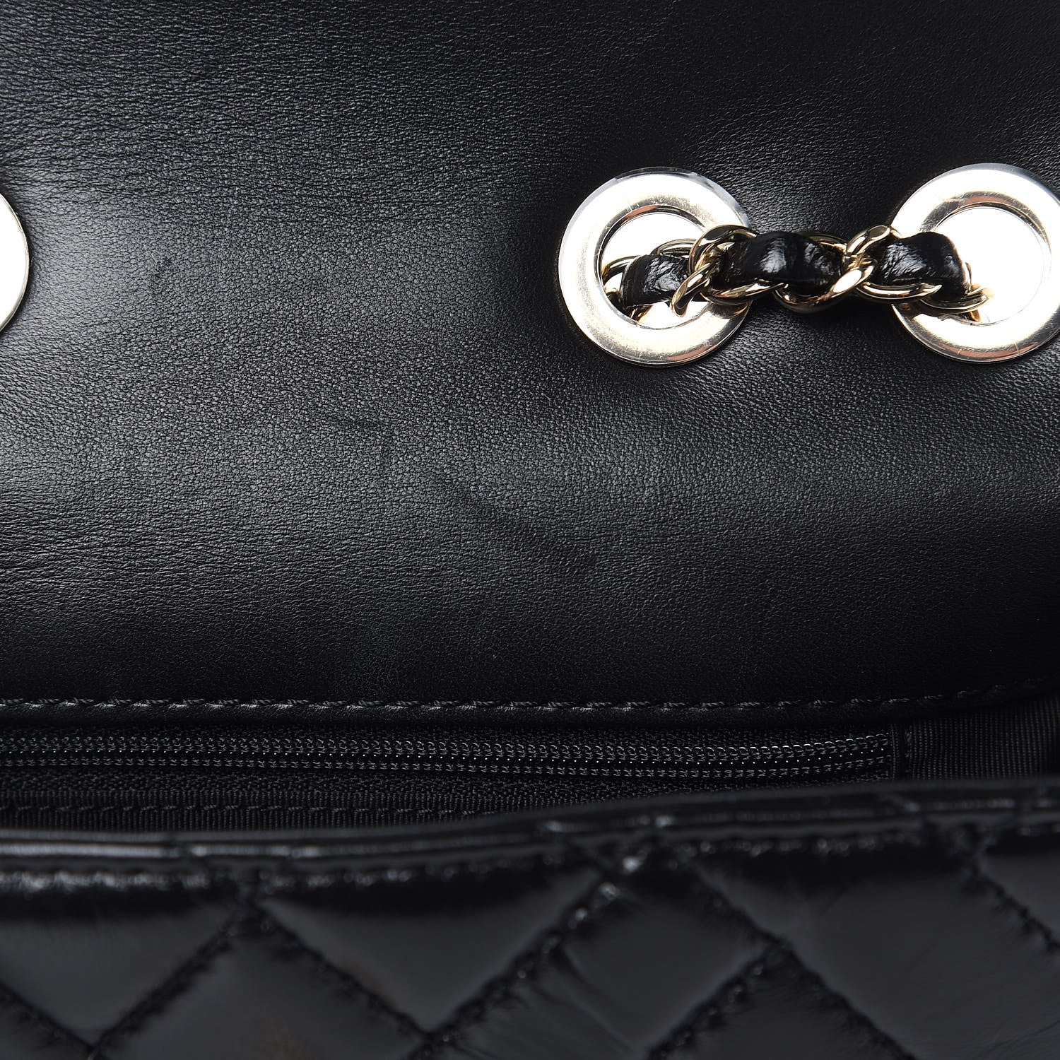 Chanel Shiny Lambskin Quilted Small Montcoco Flap Black 10 of 10